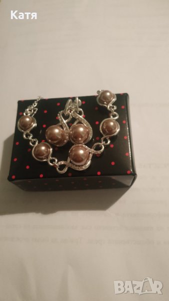 Комплект - гривна и обици, снимка 1