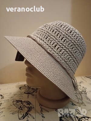 Сива дамска лятна капела, снимка 1