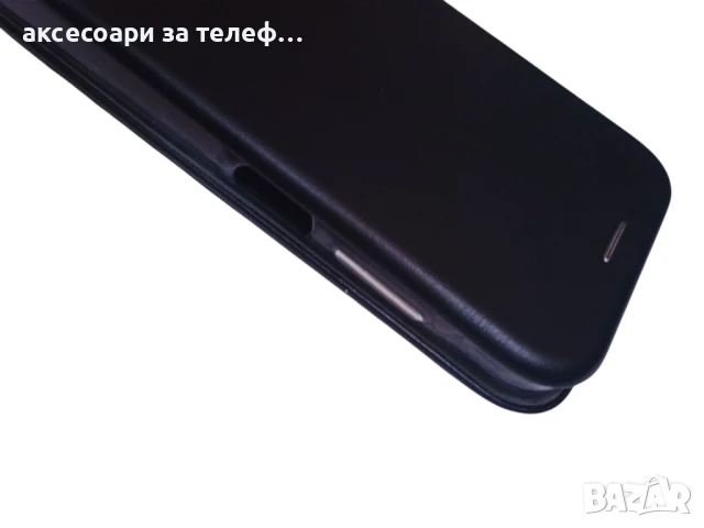 Черен Кожен калъф тип тефтер за Samsung galaxy A15, снимка 4 - Калъфи, кейсове - 50891609