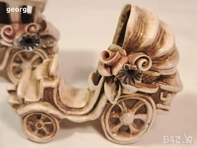 керамични фигури файтони Capodimonte стил 24/5, снимка 2 - Статуетки - 49588458