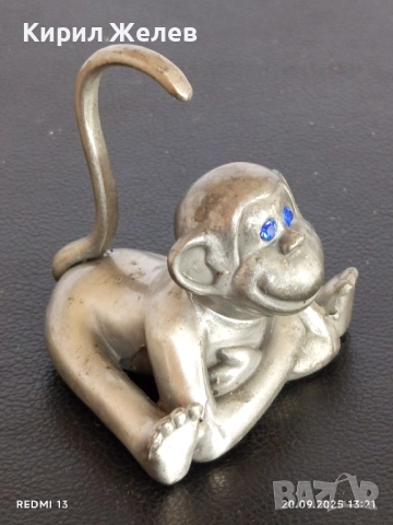 Миниатюрна поставка за пръстени МАЙМУНКА метална 51393, снимка 3 - Други - 51777320