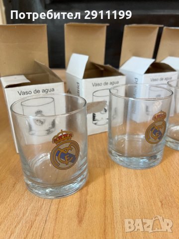 Стъклени чаши на Реал Мадрид, снимка 4 - Фен артикули - 42836516
