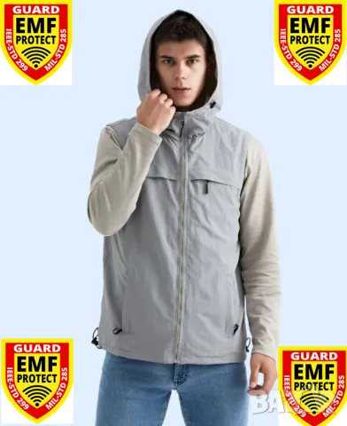 Екраниран Суичър с Метални Нишки RF EMF EMR GPS Wi-Fi BT5 5G Вълнова Електромагнитна Защита ЕМП EMP , снимка 6 - Суичъри - 35085213