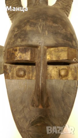 Африканска маска от Нигерия, снимка 4 - Колекции - 31619128