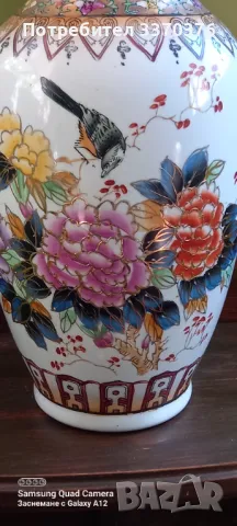 Китайска ваза-ръчно рисувана, снимка 2 - Декорация за дома - 49973452