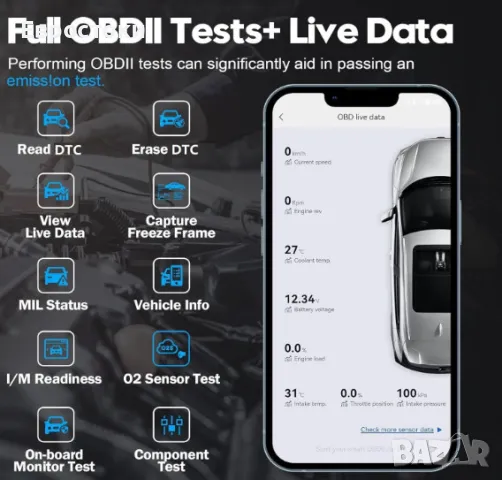 Автодиагностичен тестер Xadvancer  Xtool AD20 Pro, безжичен OBD2 скенер, анализ на шофиране, снимка 7 - Аксесоари и консумативи - 49969332