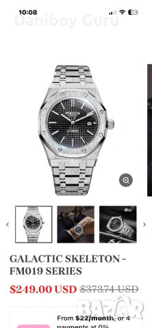 Мъжки часовник FEICE, механичен автоматичен часовник, 5ATM, водоустойчив, от неръждаема стомана, снимка 2 - Мъжки - 54131120