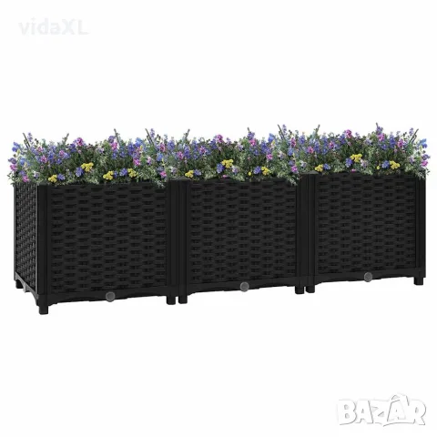 vidaXL Повдигната леха, 120x40x38 см, полипропилен, снимка 2 - Саксии и кашпи - 56146610