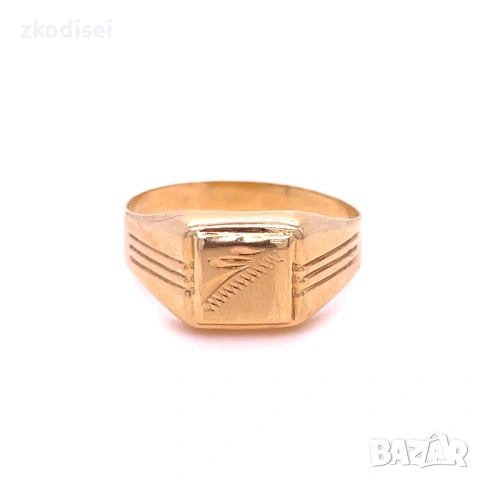 Златен мъжки пръстен 2,62гр. размер:64 14кр. проба:585 модел:38175-1