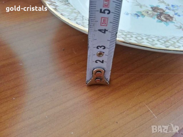 Стар български порцелан с позлата , снимка 6 - Антикварни и старинни предмети - 30304756