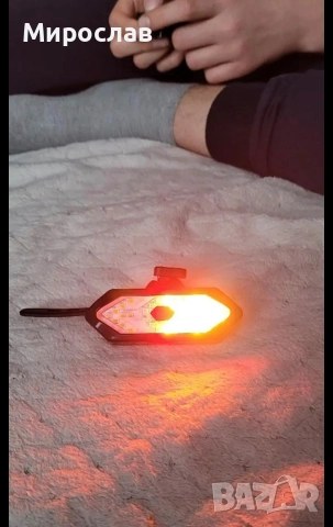 Задна светлина за велосипед с мигач, USB зареждаща се, супер ярка LED светлина , снимка 5 - Части за велосипеди - 52873405