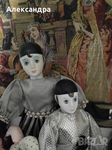 Колекция кукли  "Арлекин" от порцелан, снимка 2 - Колекции - 53130920