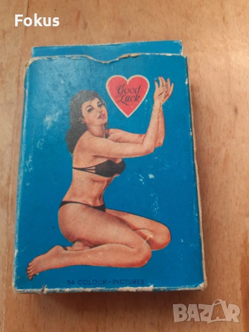 Стари колекционерски еротични карти за игра Good Luck