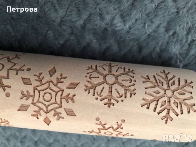 Дървена релефна точилка на снежинки, снимка 3 - Форми - 31862618