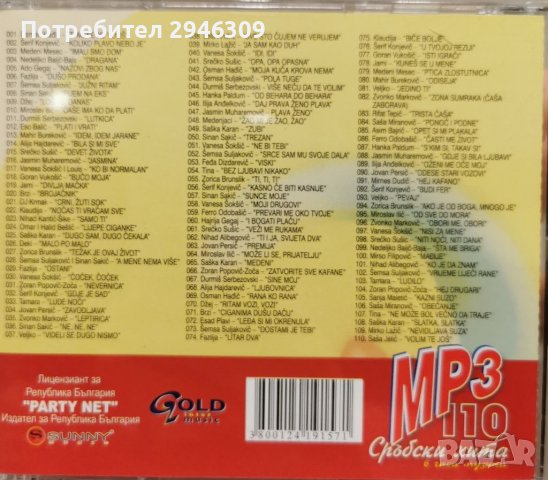 110 сръбски хита MP3, снимка 2 - CD дискове - 38032692