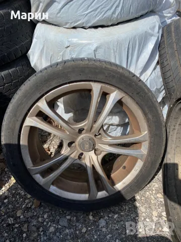 Лети джанти 17 цола 5х112 VAG, снимка 5 - Гуми и джанти - 49923606