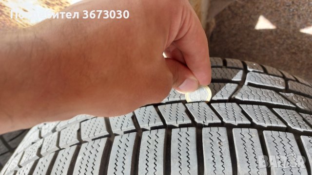 Зимни гуми Continental 225 55 16 DOT 3620 с джанти Мерцедес 4БР, снимка 4 - Гуми и джанти - 42641764