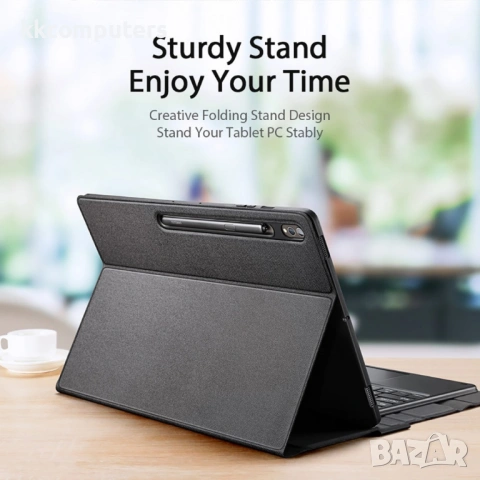 DUX DUCIS кожен калъф с Bluetooth клавиатура и тъчпад за Samsung Galaxy Tab S9 Ultra / S10 Ultra, снимка 3 - Калъфи, кейсове - 53176472