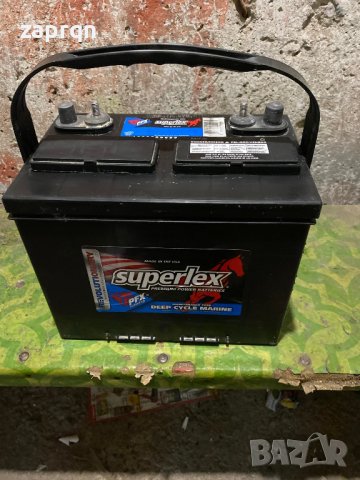 Тягов акумулатор Superlex 125 ам/ч 655А USA почти нов , снимка 1 - Части - 40328098