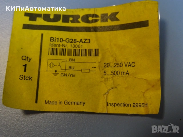 индуктивен сензор TURCK Bi10-G28-AZ3 Proximity Sensor 20-250VAC, снимка 6 - Резервни части за машини - 54218606