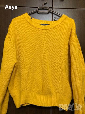 Жълта блуза Zara , снимка 4 - Блузи с дълъг ръкав и пуловери - 40217573