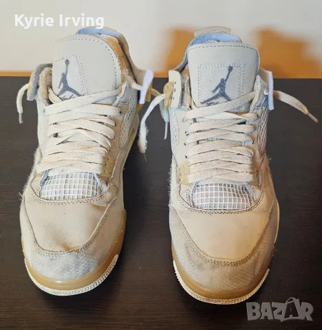 Маратонки Air Jordan 4 Off White SP sail Nike basketball NBA, снимка 2 - Спортни обувки - 56139985