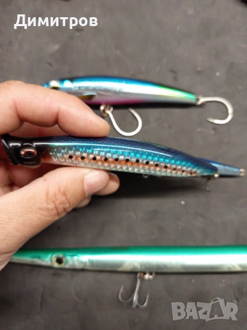 Попери воблери примамки за морски риболов, снимка 18 - Такъми - 53927515