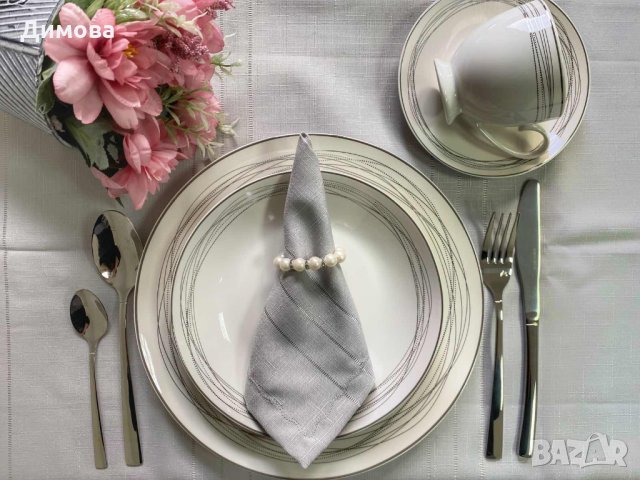 Сервиз за храна лукс 19 части , снимка 2 - Други - 34298436