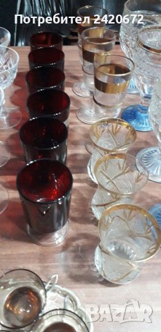 Ретро  чаши,кристал,позлата.мурано, снимка 8 - Чаши - 39909704