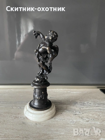 Антикварна бронзова статуетка, снимка 9 - Антикварни и старинни предмети - 53221442