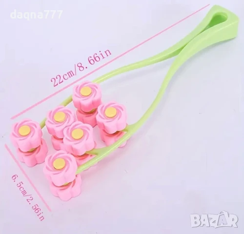 Лицев масажор, Масажор за лице, Масажен валяк тип цвете за V-образно лице, стягане и укрепване, снимка 5 - Масажори - 50704827