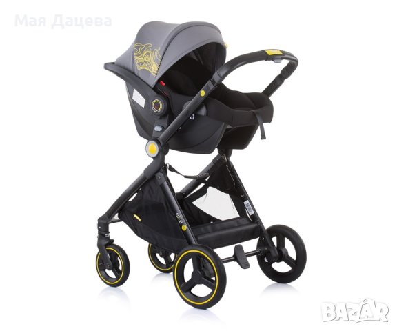 Комбинирана детска количка Елит 3 в 1 - асфалт - Chipolino, снимка 16 - Детски колички - 42300092