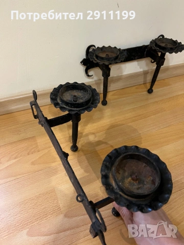 Аплик / свещник за стена, 2 бр., снимка 10 - Антикварни и старинни предмети - 54267073