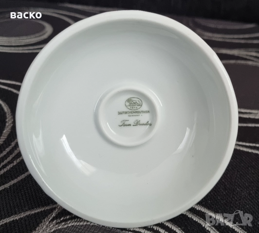 Hutschenreuther порцеланов свещник 1969 год. Германия, снимка 2 - Антикварни и старинни предмети - 51936317