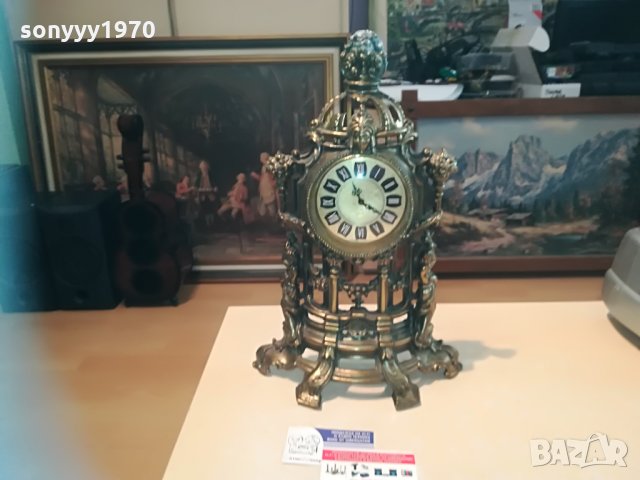 антика-часовник-40х26х9см-ретро колекция-внос швеицария, снимка 3 - Колекции - 30067870