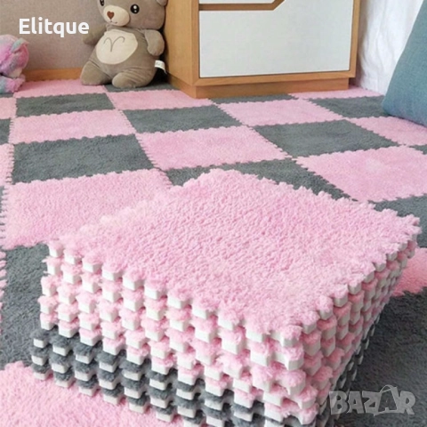 Мек килим пъзел от 10 части 1кв .м, снимка 8 - Други - 52744883