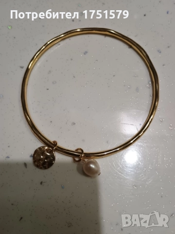 Нова гривна с естествена перла, снимка 2 - Гривни - 52145513