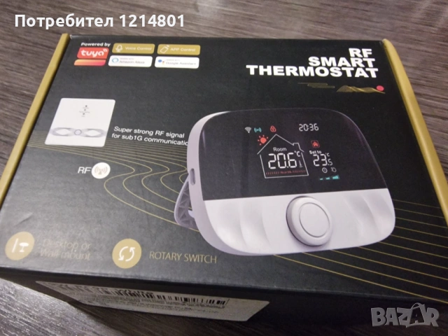Смарт термостат Tuya за пелетни камини и газови котли, снимка 2 - Други - 53076220