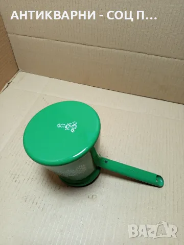 Соц Старо Емайлирано Голямо Джезве 1.300лт., снимка 5 - Антикварни и старинни предмети - 49924316