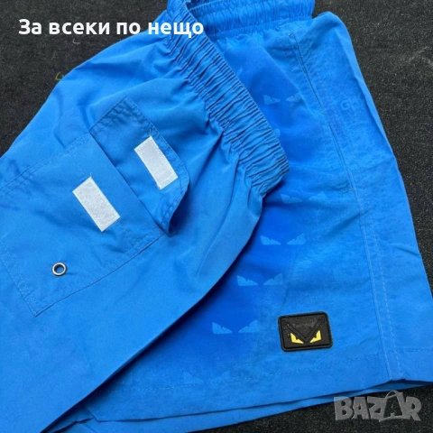 Fendi Сини Мъжки Плажни Шорти🩳Плувни Шорти🩳Мъжки Бански С Ефект При Намокряне Код Mens P.183