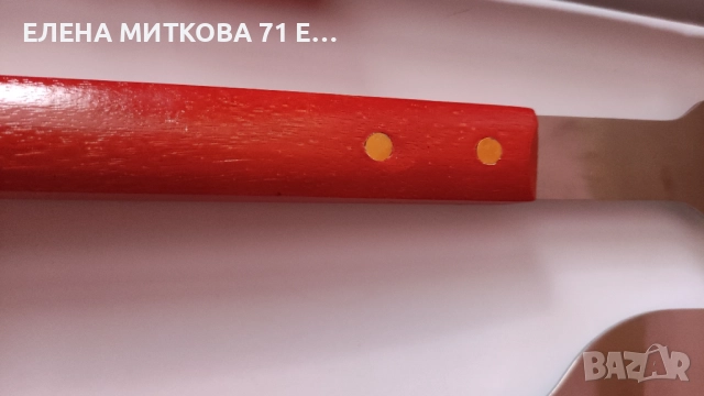 Комплект големи масивни прибори за барбекю в дървен куфар, снимка 6 - Барбекюта - 52280967