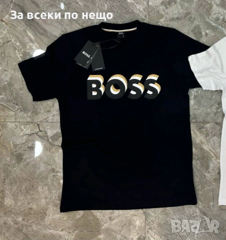 Hugo Boss Мъжка Черна Тениска👕Мъжка Блуза С Къс Ръкав В Черен Цвят Код Mens P.279