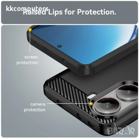 Xiaomi Poco X7 Pro 5G / Redmi Turbo 4 5G Удароустойчив Carbon Fiber Калъф и Протектор, снимка 8 - Калъфи, кейсове - 53177526
