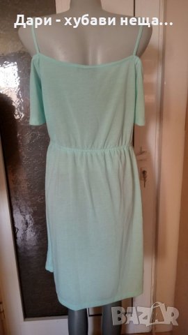 Ежедневна рокля в цвят мента🍀♥️M/L,L,XL♥️🍀арт.4447, снимка 3 - Рокли - 37645866