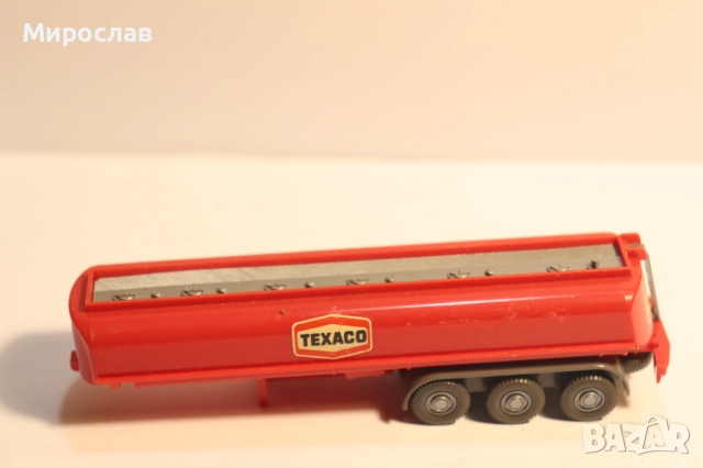 WIKING H0 1/87 TEXACO ЦИСТЕРНА РЕМАРКЕ КАМИОН МОДЕЛ, снимка 2 - Колекции - 52489722