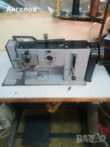 Професионална права шевна машина Adler 267-373 троен транспорт за кожа