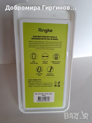 Оригинален TPU удароустойчив кейс "Ringke Onyx" за Samsung A 52S 5G, A 52., снимка 2 - Samsung - 38813147