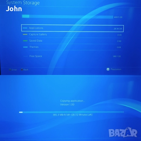 PS4 | PS 4 slim 500 гб + Джойстик + Ratchet & Clank + Всички кабели | Playstation | Почистена, снимка 7 - Игри за PlayStation - 52829415