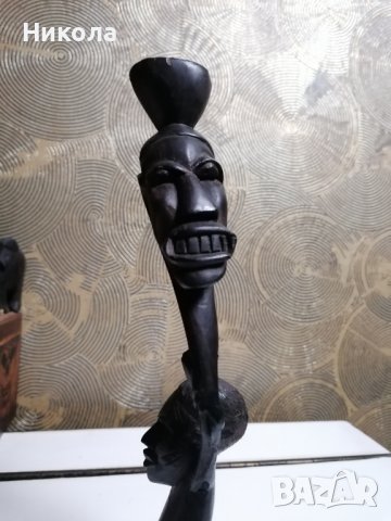Африкански дърворезби от абаносова тежка дървесина, снимка 17 - Статуетки - 40112415