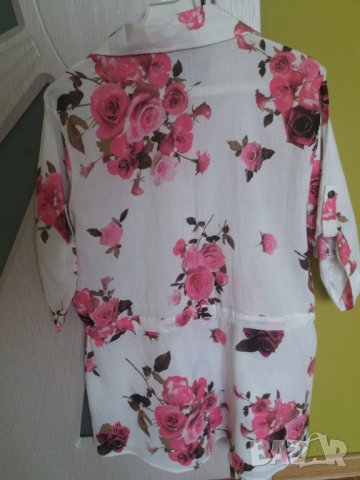 Дамска нова лятна блуза риза XL - 2XL памук, снимка 2 - Ризи - 37324130